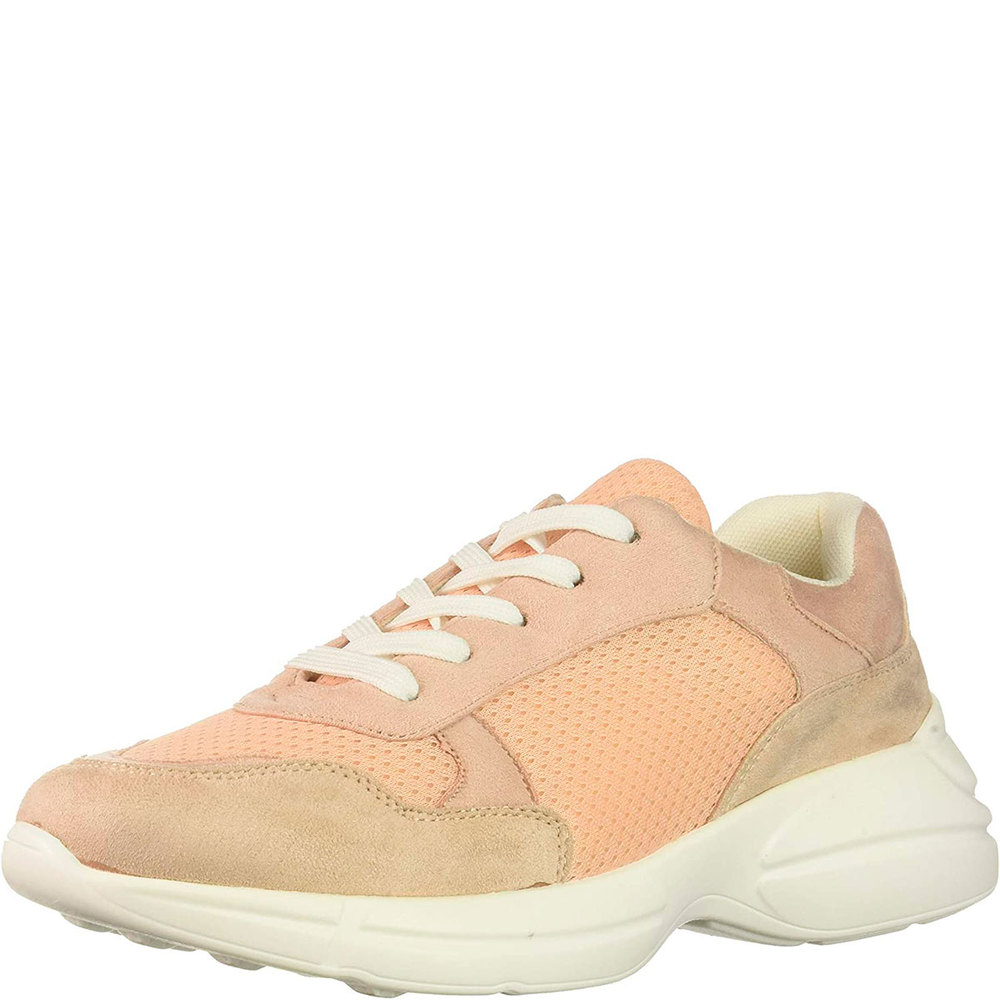 Madden Girl Burell Chunky Sneakers Blush Fabric 8M